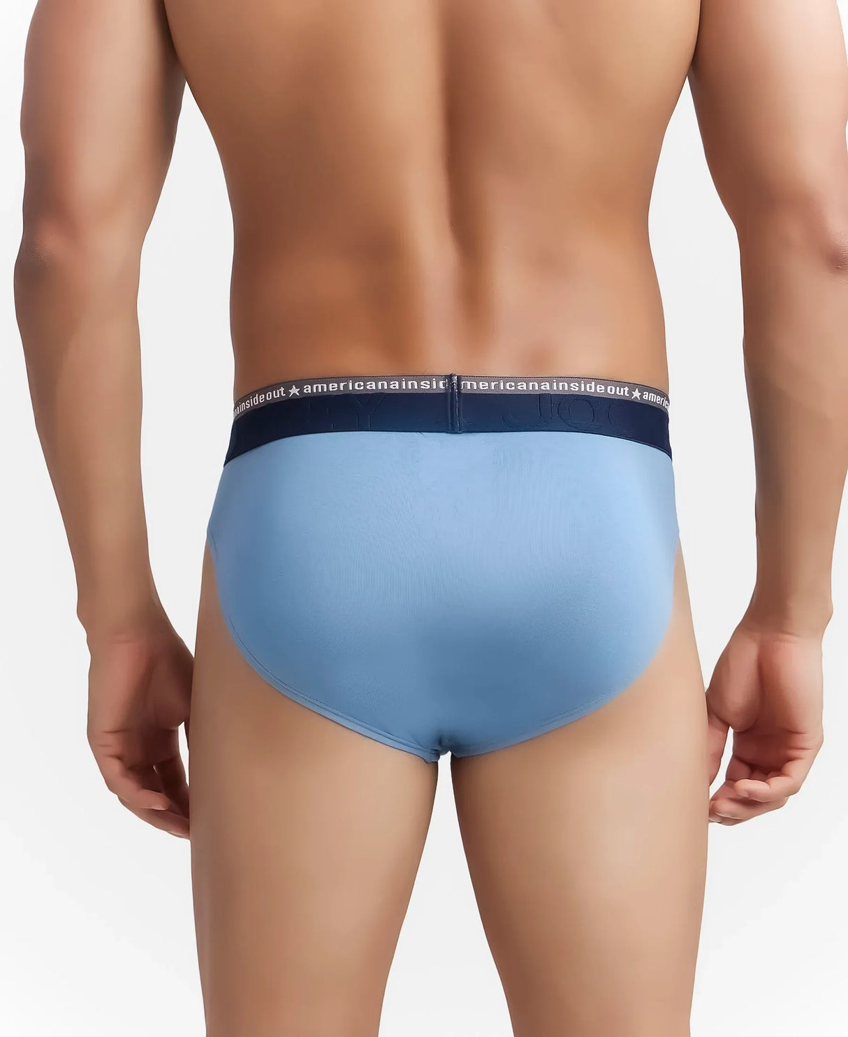 JOCKEY Super Combed Cotton Solid Brief with Ultrasoft Waistband #US59- Blue Heaven