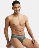 JOCKEY Super Combed Cotton Solid Brief with Ultrasoft Waistband #US59- Deep Olive