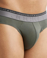 JOCKEY Super Combed Cotton Solid Brief with Ultrasoft Waistband #US59- Deep Olive