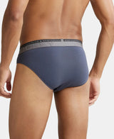 JOCKEY Super Combed Cotton Solid Brief with Ultrasoft Waistband #US59- Graphite