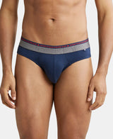 JOCKEY Super Combed Cotton Solid Brief with Ultrasoft Waistband #US59- Navy