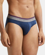 JOCKEY Super Combed Cotton Solid Brief with Ultrasoft Waistband #US59- Navy