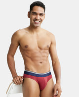 JOCKEY Super Combed Cotton Solid Brief with Ultrasoft Waistband #US59- Red Melange