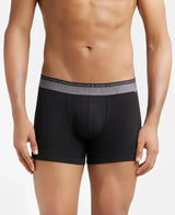 JOCKEY Super Combed Cotton Solid Trunk with Ultrasoft Waistband #US60- Black