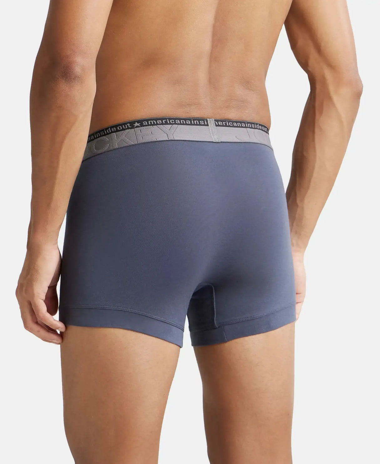 JOCKEY Super Combed Cotton Solid Trunk with Ultrasoft Waistband #US60- Graphite