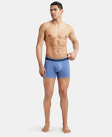 JOCKEY Super Combed Cotton Solid Trunk with Ultrasoft Waistband #US60- Light Denim Melange