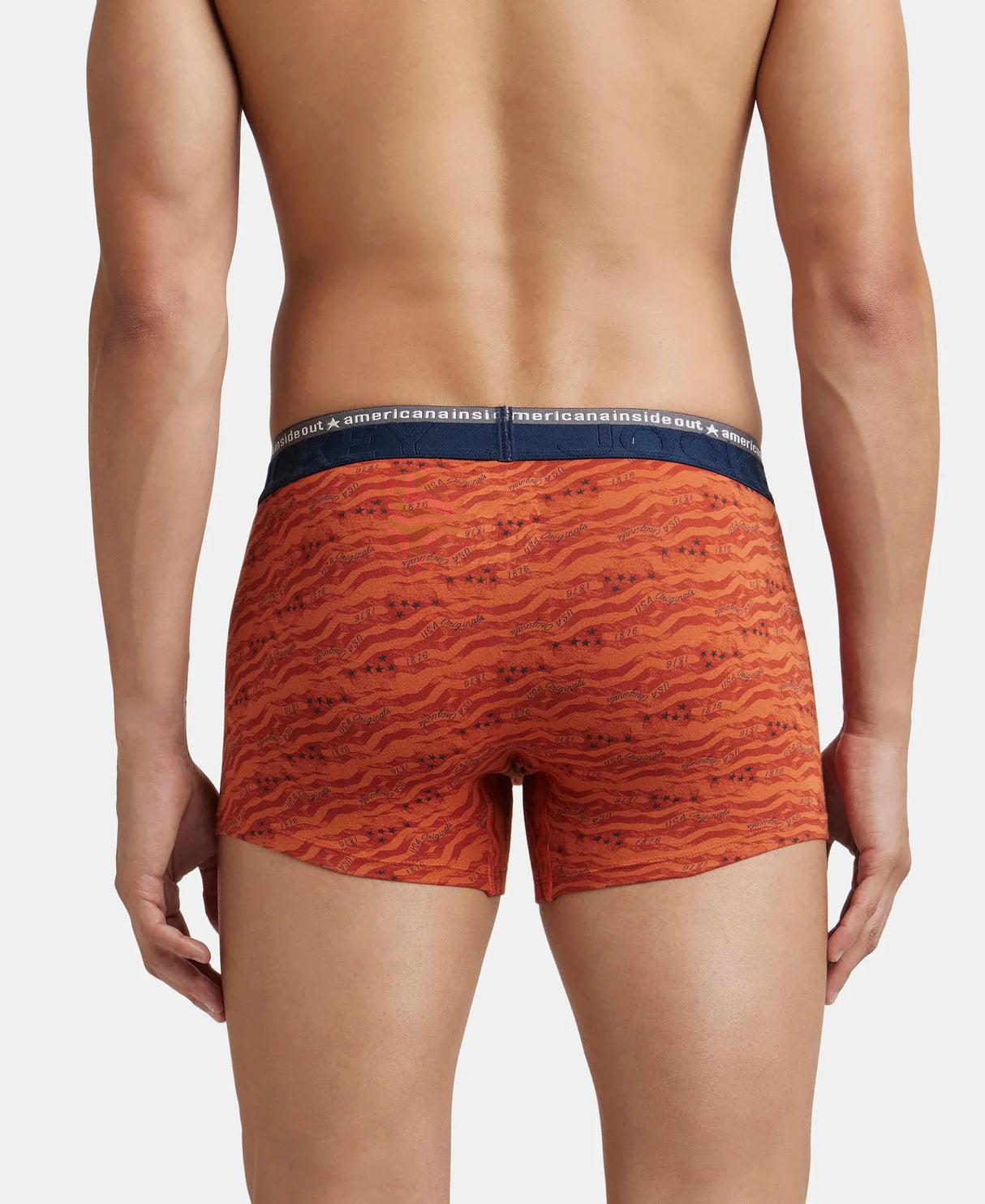 JOCKEY Super Combed Cotton Printed Trunk with Ultrasoft Waistband #US63- Autumn Glaze