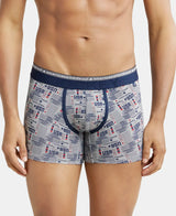 JOCKEY Super Combed Cotton Printed Trunk with Ultrasoft Waistband #US63- Nickle