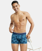 JOCKEY Super Combed Cotton Printed Trunk with Ultrasoft Waistband #US63- Seaport Teal