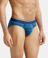 JOCKEY Super Combed Cotton Stripe Brief with Ultrasoft Waistband #US67- Celestial