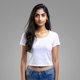 URVEE- Women's Premium Quality Crop Top - WHITE