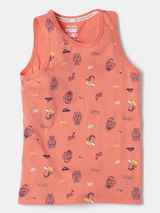 Boy's Super Combed Cotton Printed Tank Top #CB01 - Ember Glow Printed