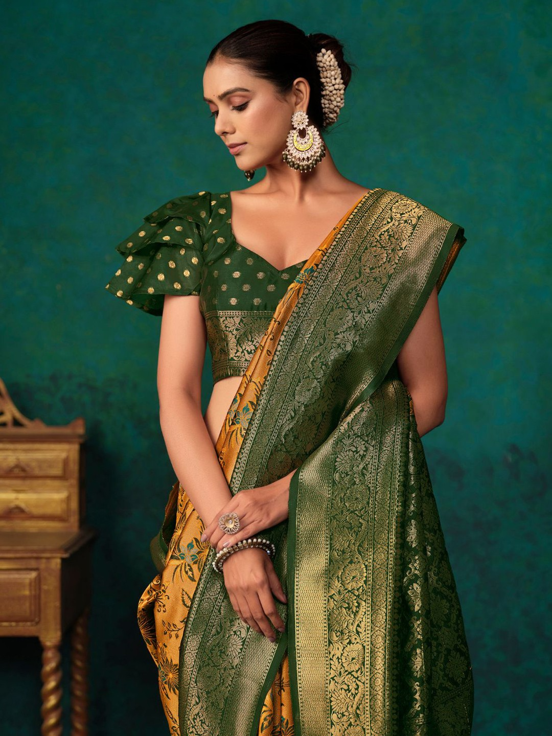 KALINI- Woven Design Zari Paithani Saree