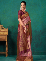 KALINI - Ethnic Motifs Woven Design Zari Paithani Saree