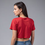 URVEE- Women's Premium Quality Crop Top - RED